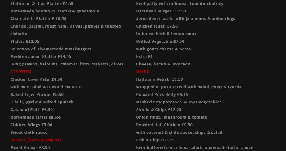 Jerusalem Bar and Kitchen, Fitzrovia London