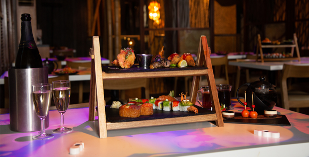 Sushi & Asian Tapas Afternoon Tea with Bottomless Bubbles