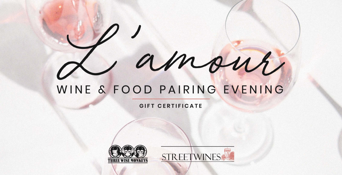 L’AMOUR WINE & FOOD PAIRING EVENING FOR TWO
