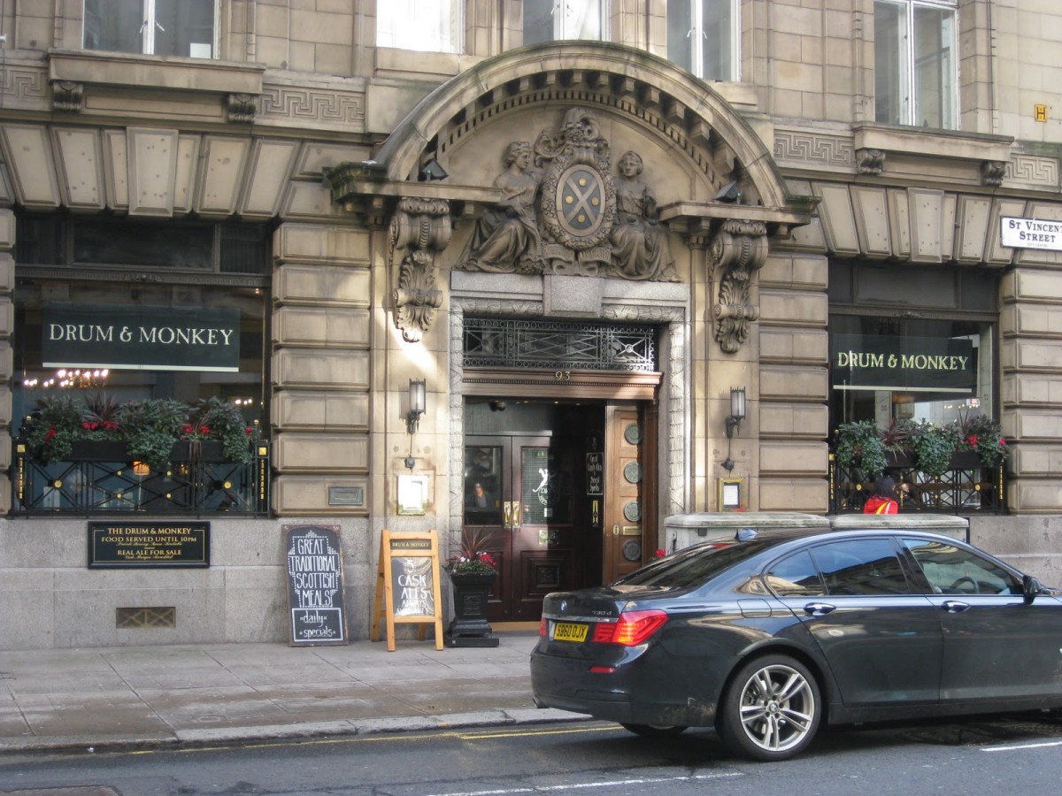 Drum and Monkey Vincent Street Glasgow Bar Reviews DesignMyNight