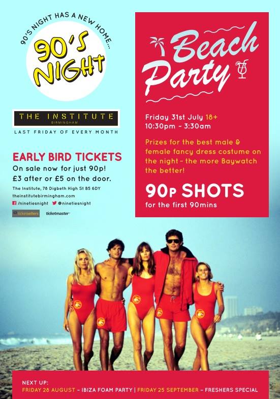 90s Night Foam Party Digbeth, Birmingham Clubbing Reviews