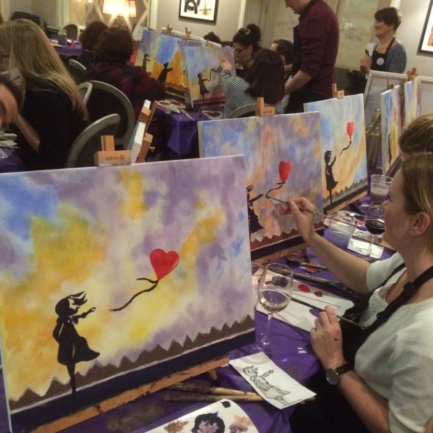 Paint Banksy & Prosecco London Classes Reviews DesignMyNight