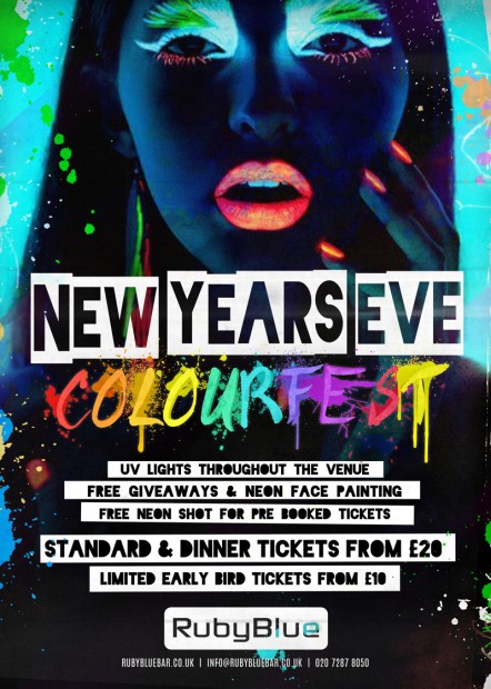 New Years Eve @ Ruby Blue | Leicester Square, London New Years Eve ...