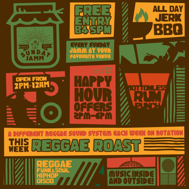 SUNDAY JAMM REGGAE ROAST SOUNDSYSTEM Brixton, London Food & Drink Reviews DesignMyNight