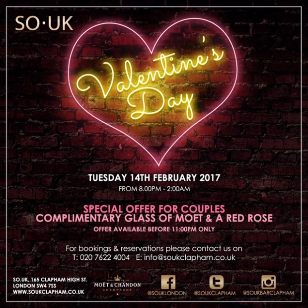 Five of the best valentine's day date nights across scotland Valentine's day at SO.UK | Clapham, London Clubbing Reviews | DesignMyNight