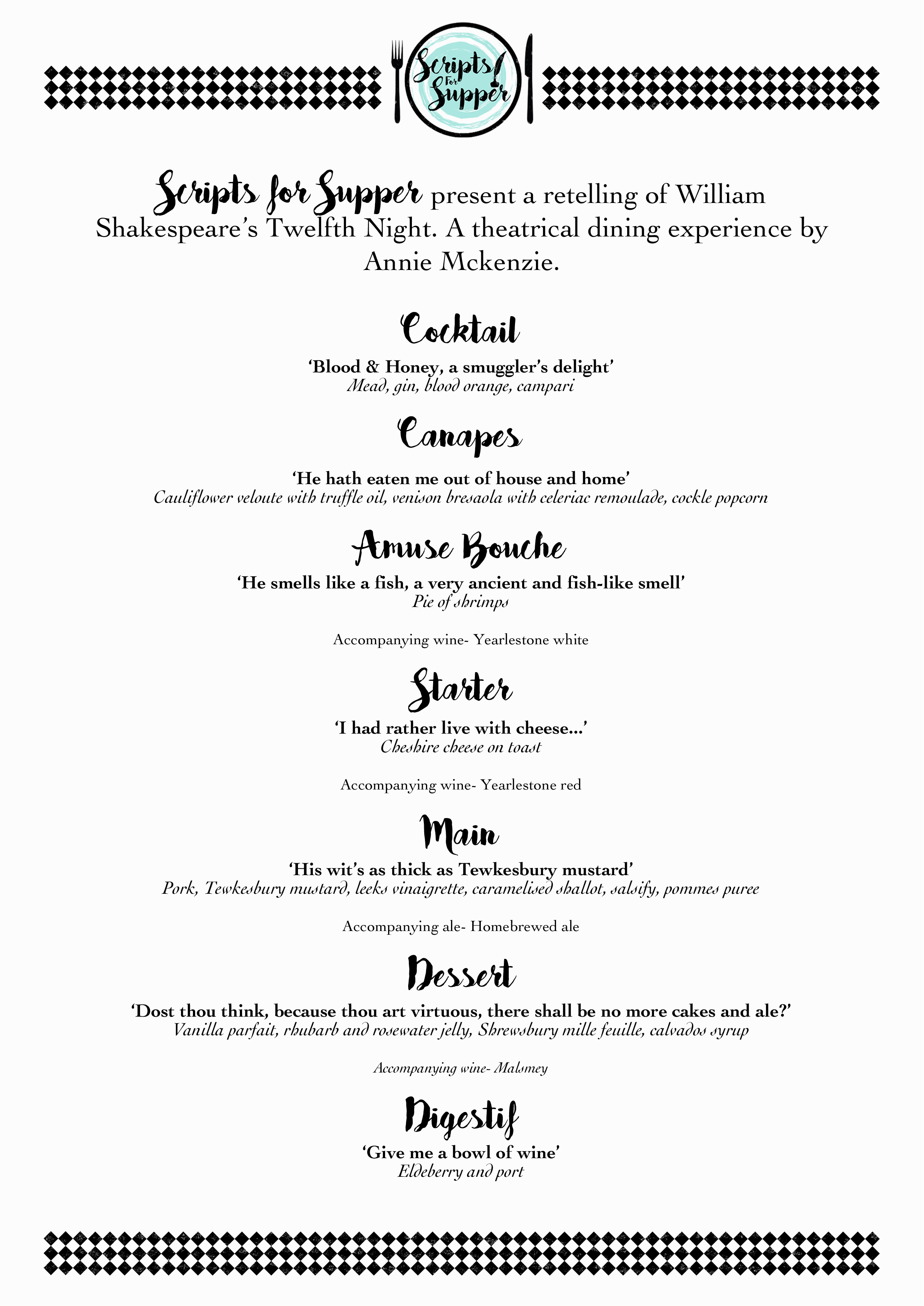 Scripts for Supper London Food & Drink Reviews DesignMyNight