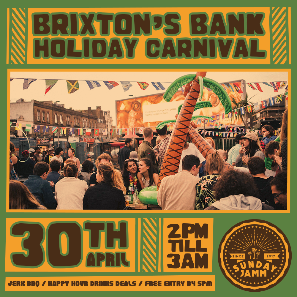 Sunday JammBrixton’s Bank Holiday Carnival Brixton, London Food