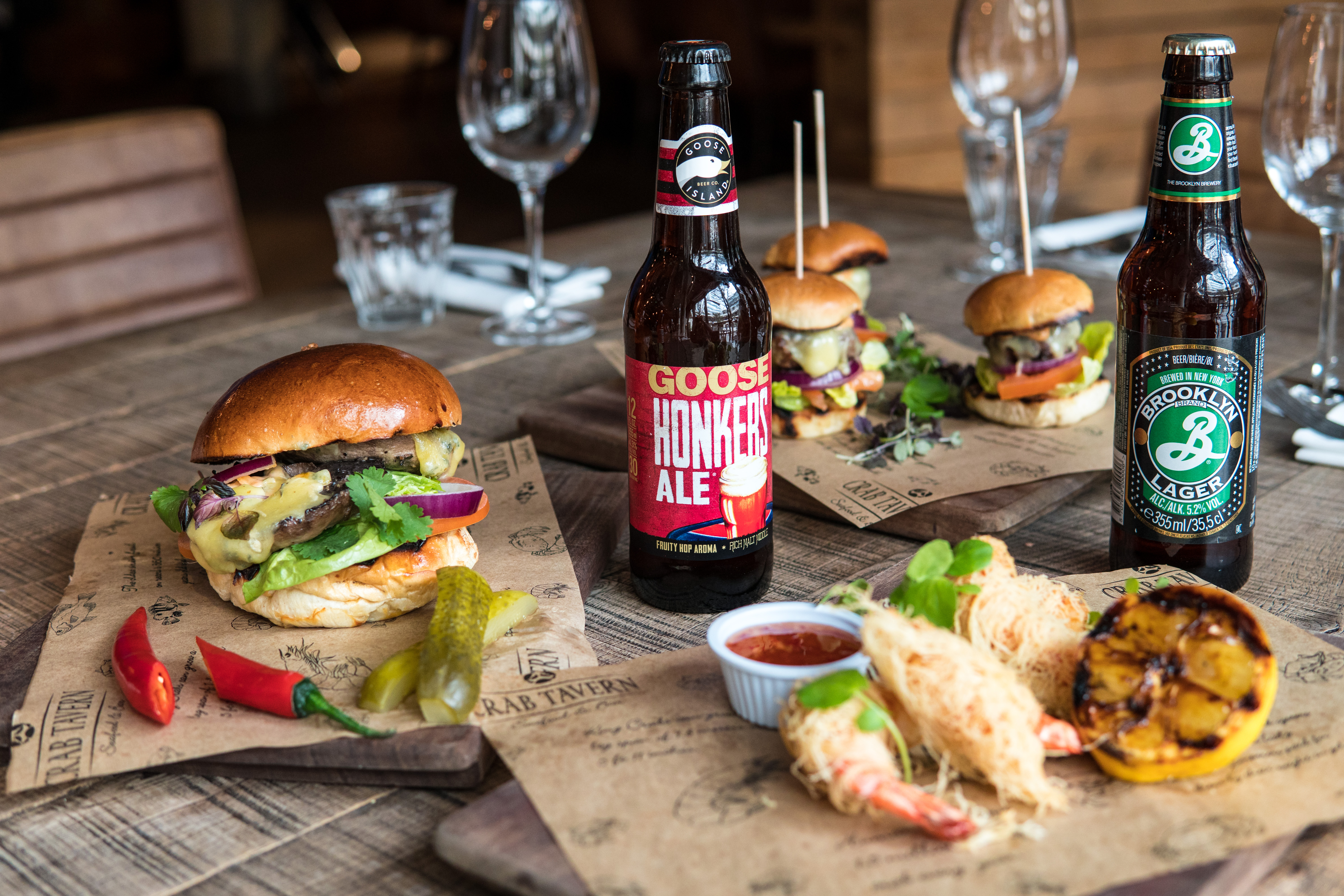 Seafood brunch at Crab Tavern Liverpool Street, London Daytime