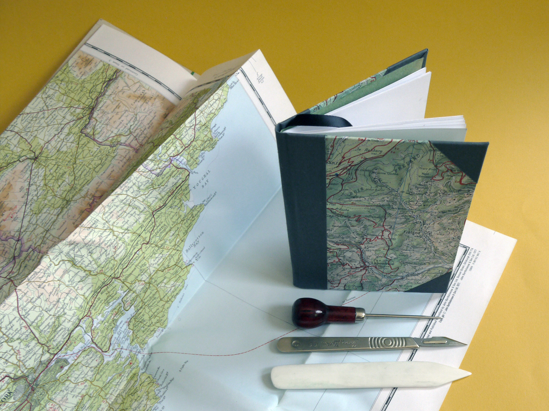 Bookbinding with Maps London Classes Reviews DesignMyNight