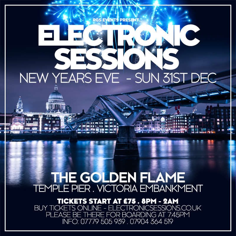 ES New Years Eve Fireworks Boat Party | Embankment, London Boat Party Reviews | DesignMyNight