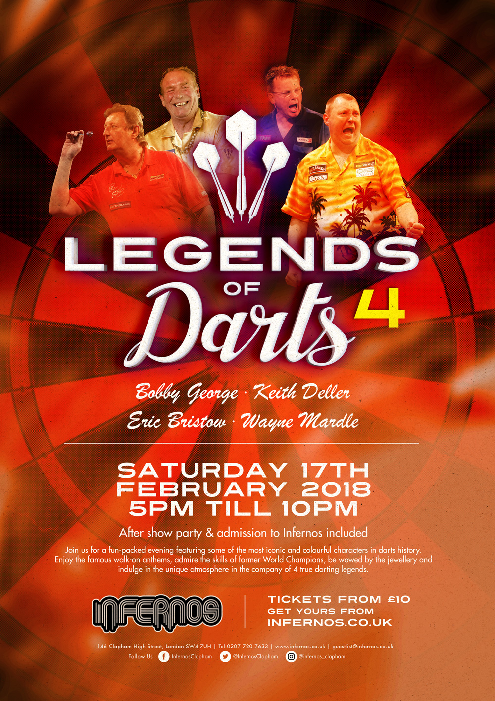 Legends of Darts 4 Clapham, London Sport Reviews DesignMyNight