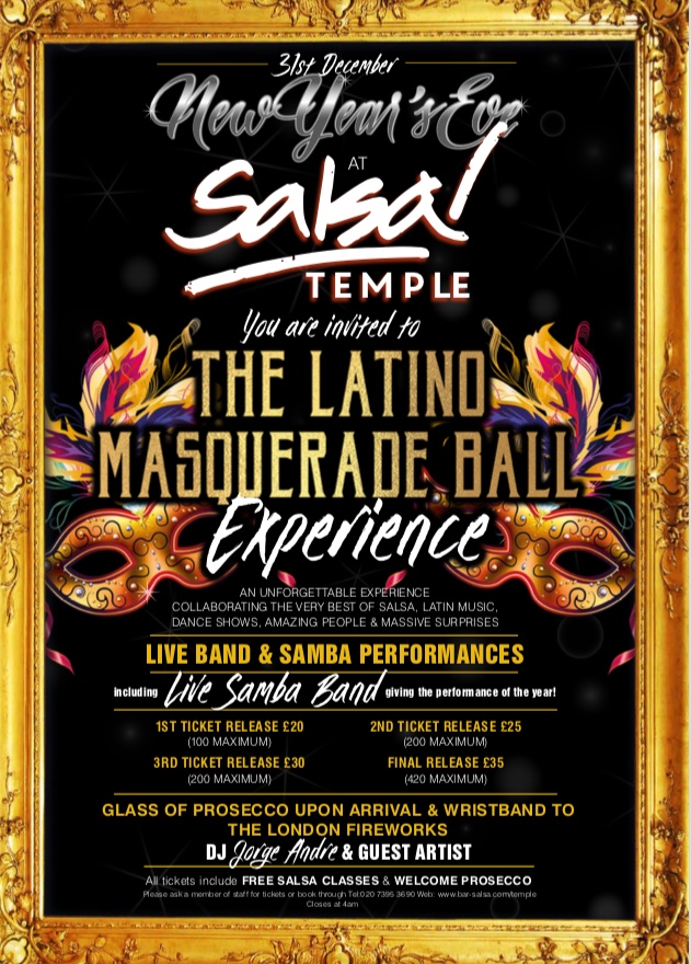 New Year's Eve at Salsa! Temple Embankment, London New Years Eve