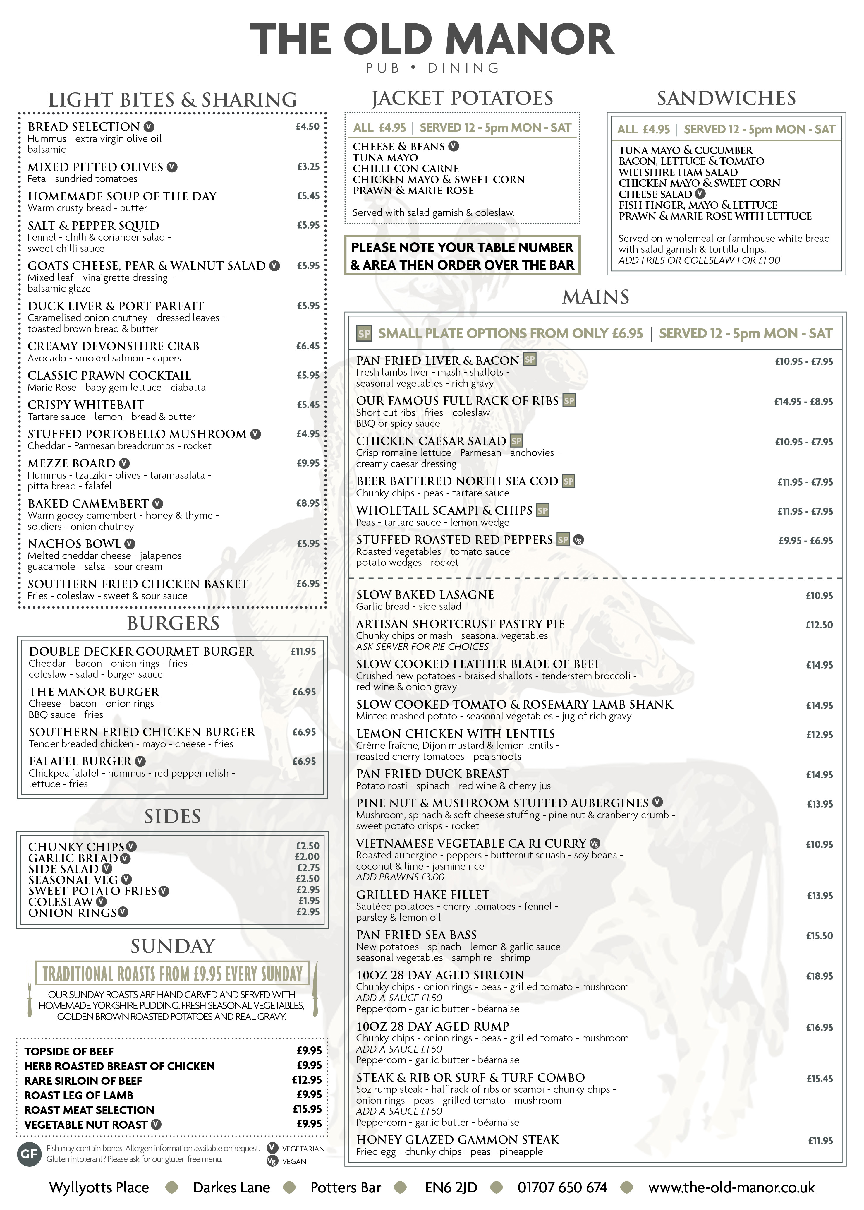 The Old Manor Hertfordshire Pub Reviews DesignMyNight