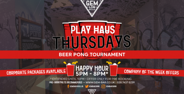 Play Haus Thursdays - Beer Pong Tournament