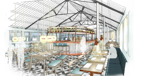 Palm Court Restaurant under refurbishment in Brighton