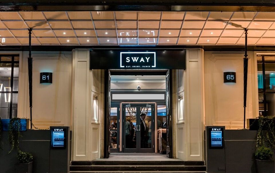 SWAY BAR. Central London. Sat 20th APRIL. Sway Bar. £5 Covent Garden