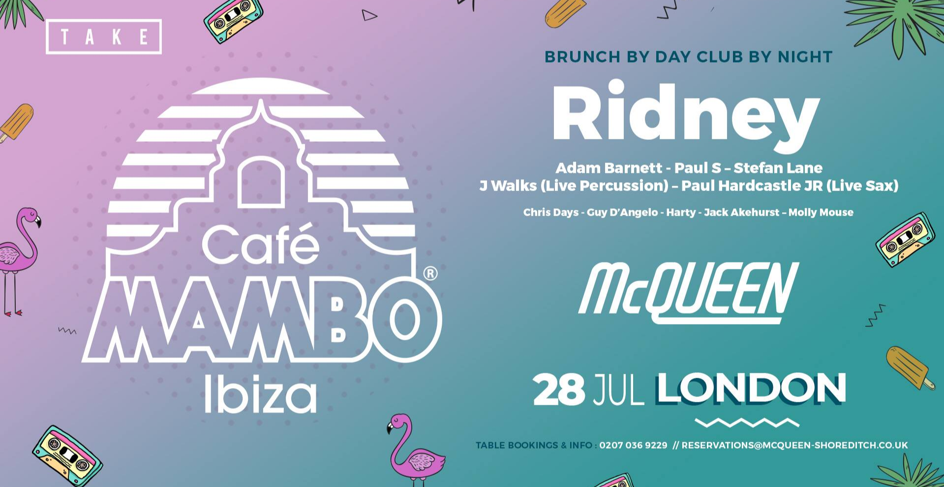 Cafe Mambo London Bottomless Brunch Party Shoreditch, London
