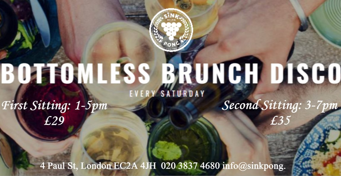Bottomless Brunch Disco Shoreditch, UK Brunch Reviews DesignMyNight