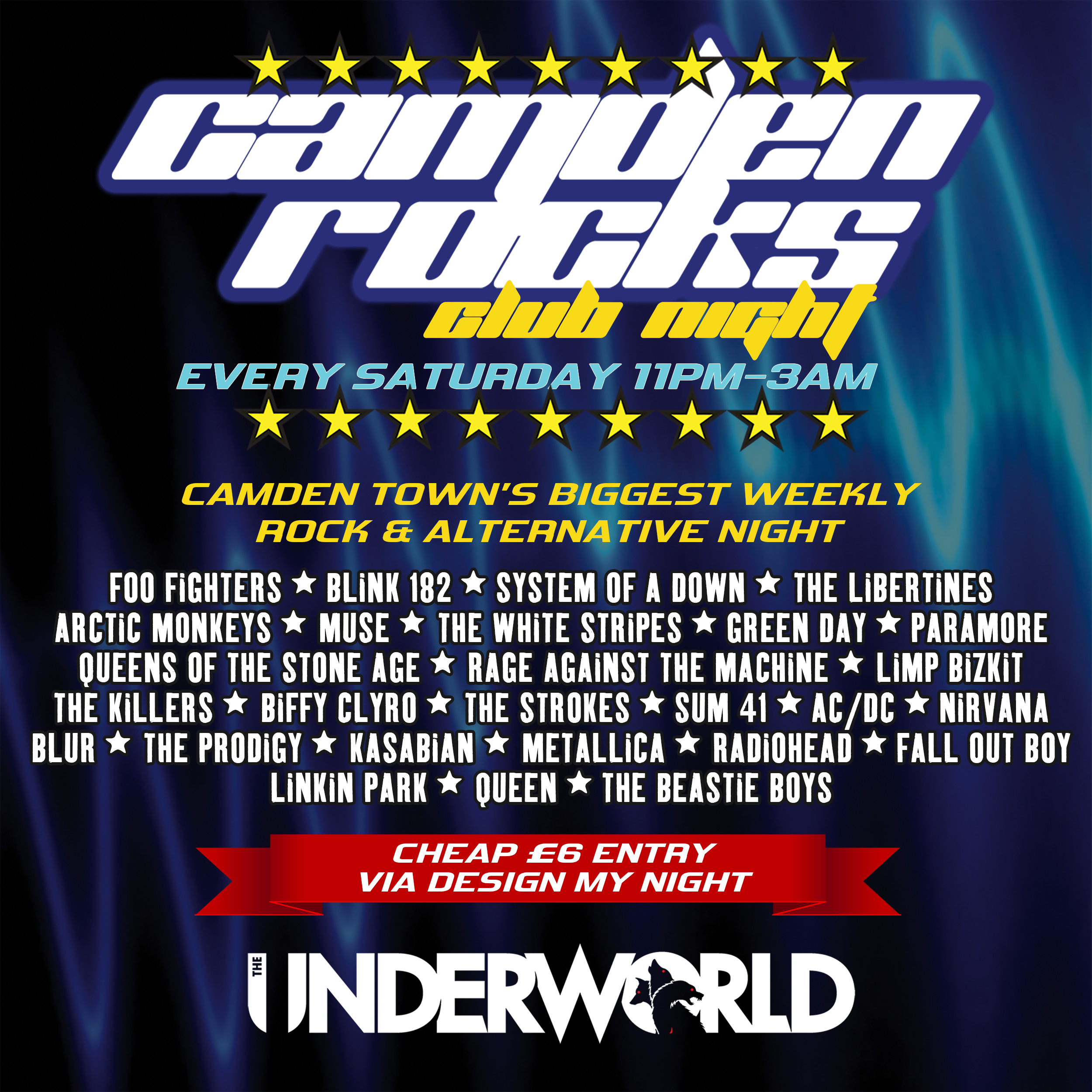 Camden Rocks Club at The Underworld Camden // Cheap drinks, rocking