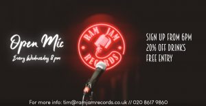 Open Mic Night Returns August 2021 - Sign up from 6pm