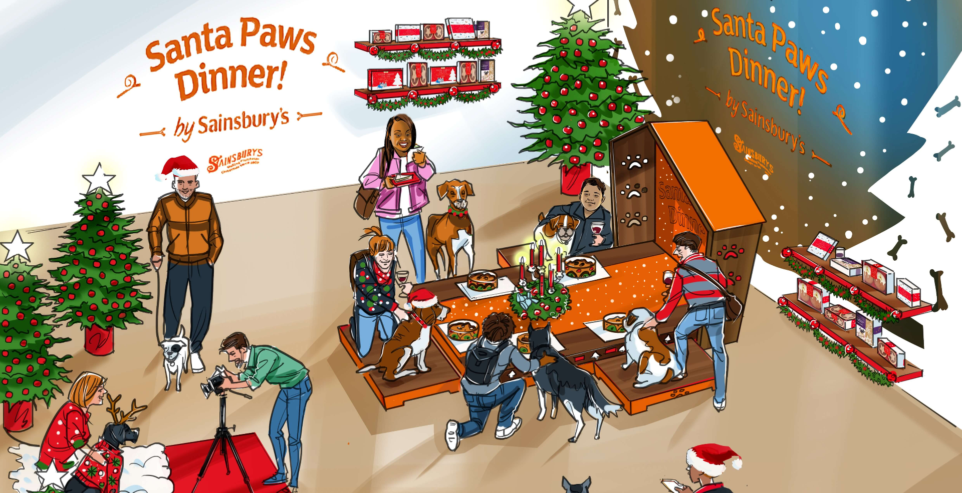 sainsburys christmas dinner set