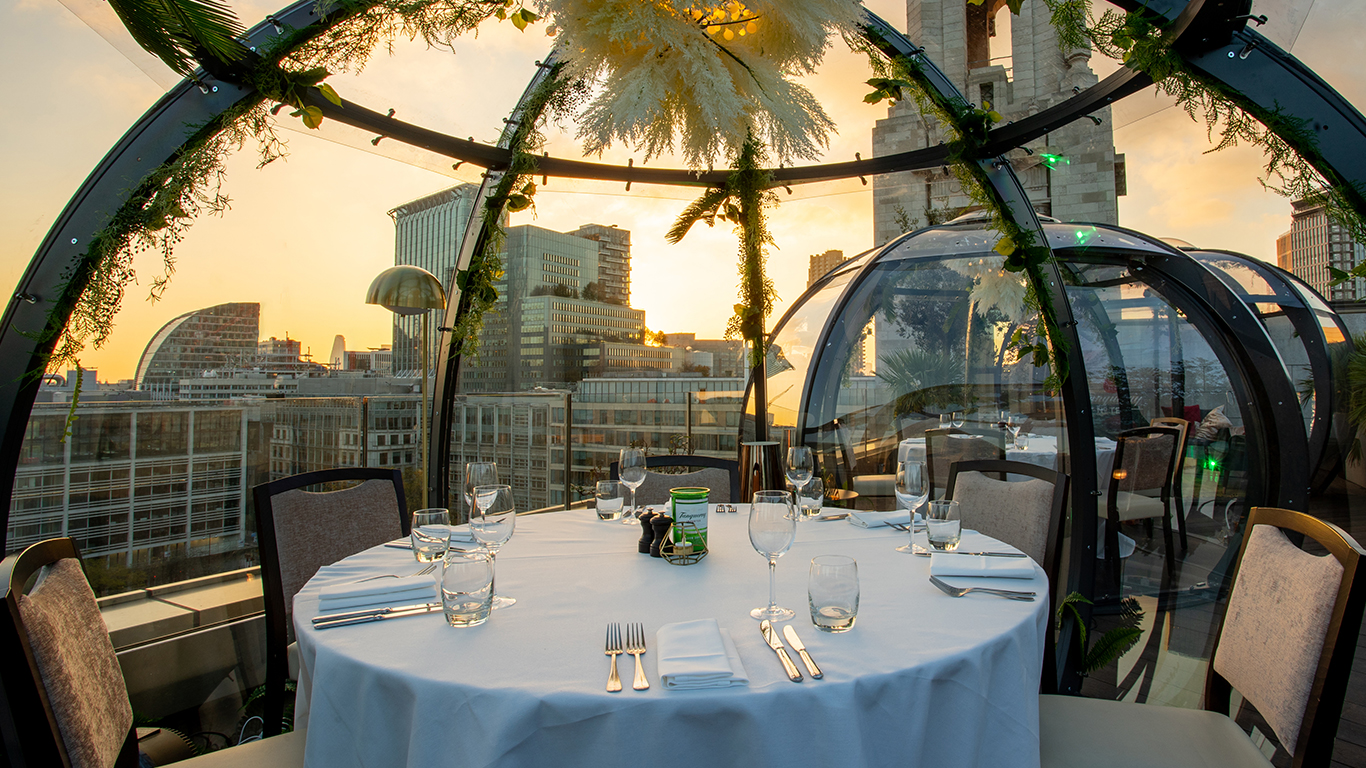 Aviary Finsbury Square London Rooftop Restaurant and Bar Reviews