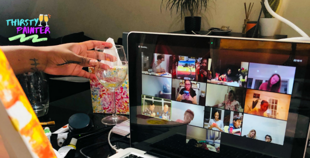 Thirsty Painter - Online paint experience gift voucher for two