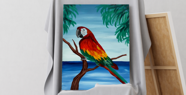 Paint a Pic: Tropical Parrot