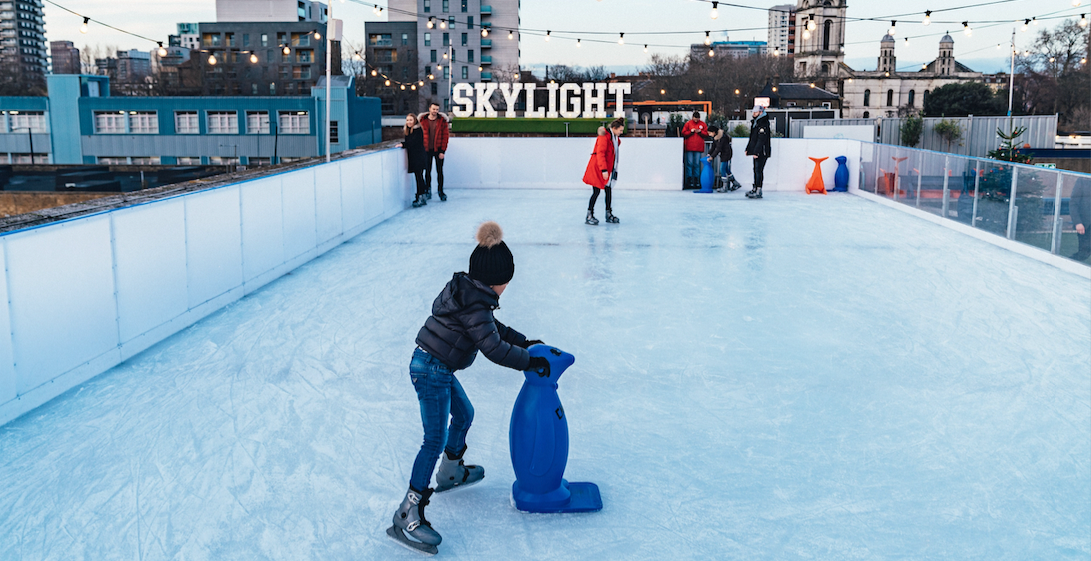 tobacco dock skating Family Igloo, Ice Skating and Winter Warmers at Skylight | Wapping, London  Activity Reviews