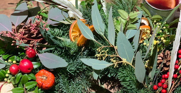 Wreath Making at the Windmill Clapham London Christmas Themed