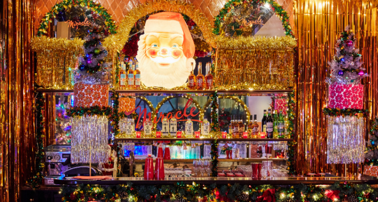 Miracle at Henrietta Hotel  Christmas Themed Bar in London