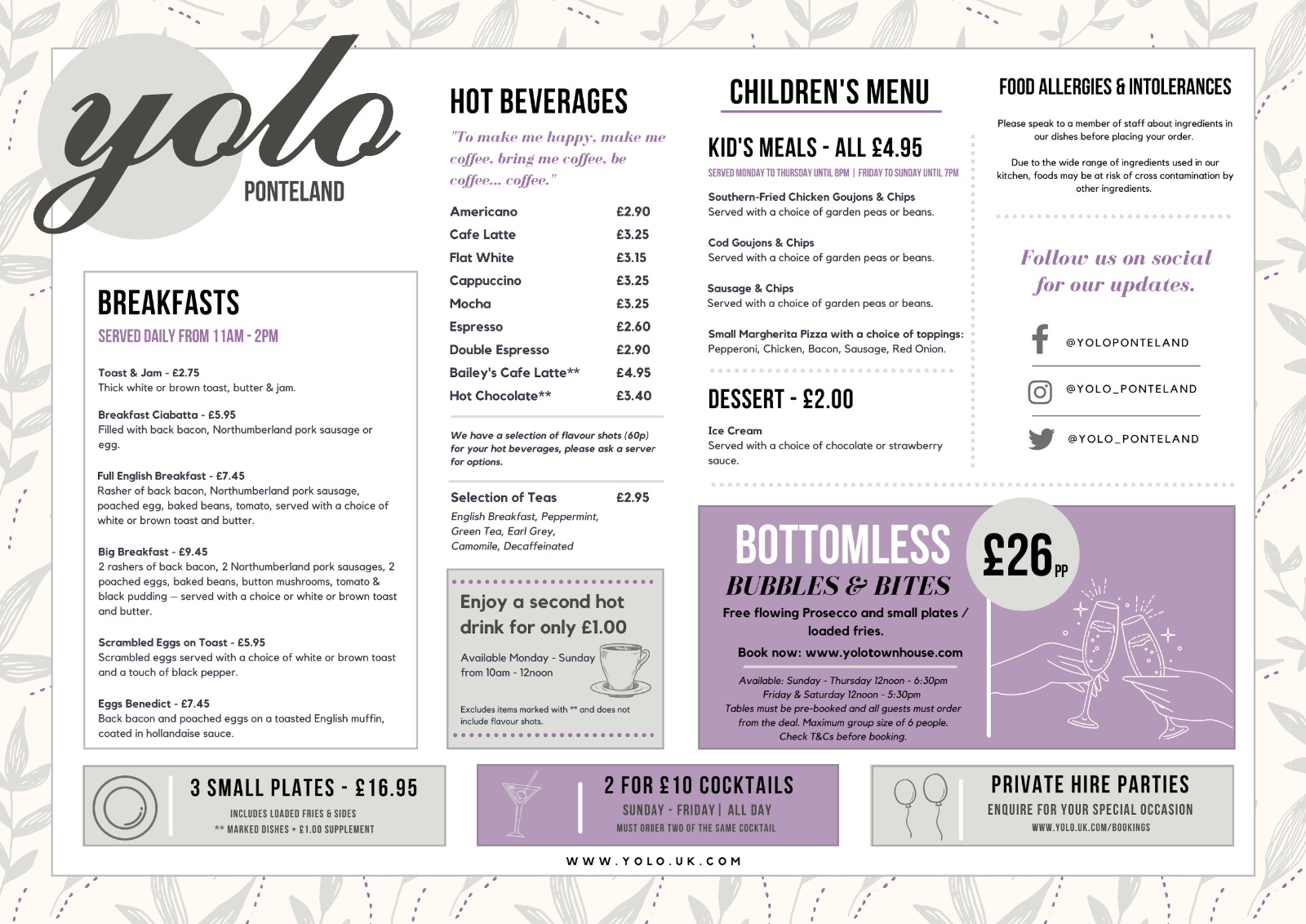 YOLO Ponteland Newcastle Bar And Restaurant DesignMyNight