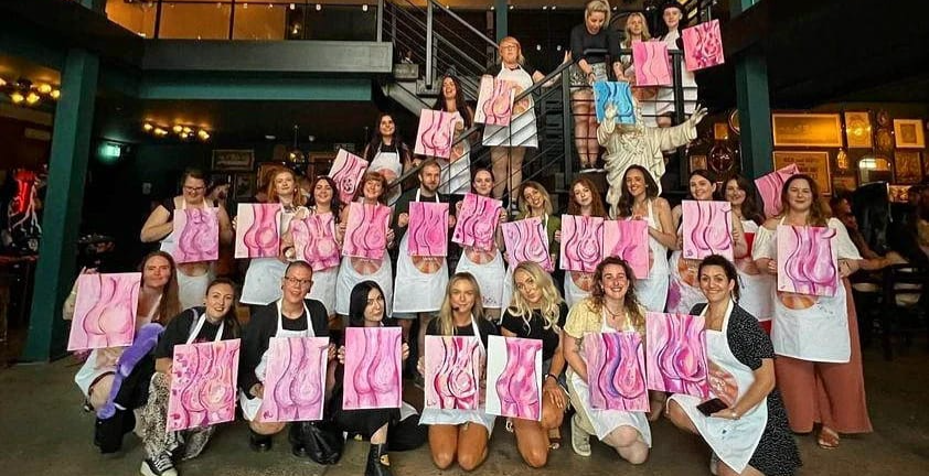Pomegranate Book Club Sip and Paint