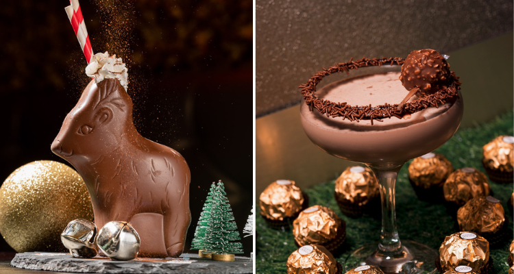 The Chocolate Cocktail Club festive drinks.