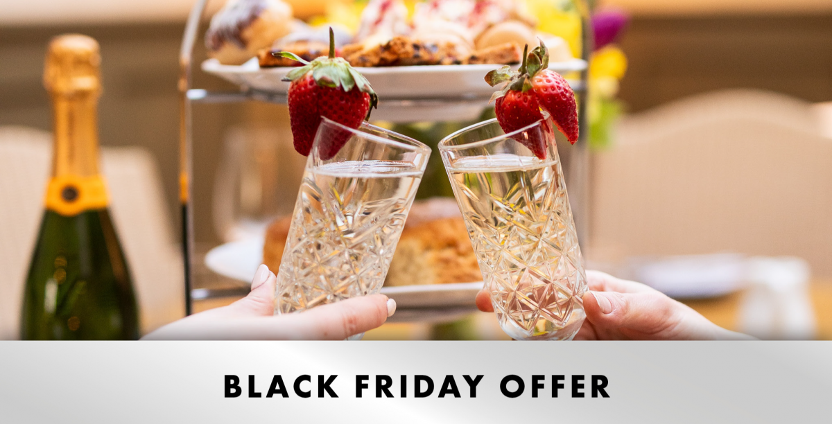 Afternoon Tea for Two, complete with a glass of fizz