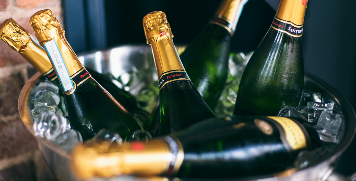 Bottle of Prosecco at Running Horse