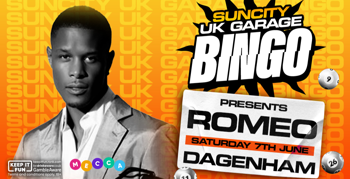 Sun City Bingo UK Garage ft ROMEO @ MECCA DAGENHAM 7TH JUN 2025