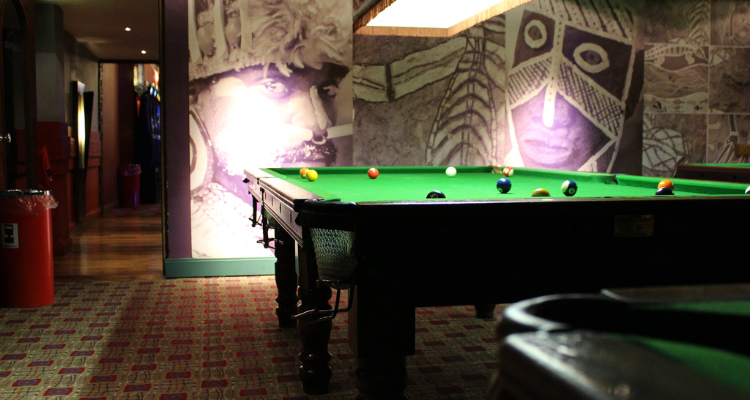 Pool table at Ned Kelly's Dublin.