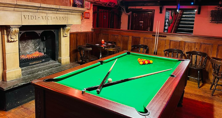 Pool table at O'Reilly's Bar Dublin.