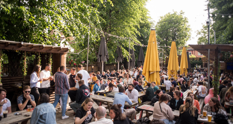 The Duke Of Edinburgh Beer Garden In Brixton.