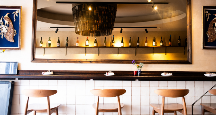 Interiors of Belly in Kentish Town.