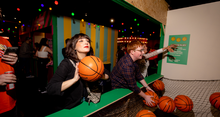 Basketball machines at Fayre Play Glasgow.