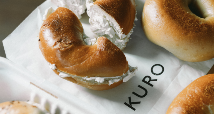 KURO Bagels in Notting Hill. 