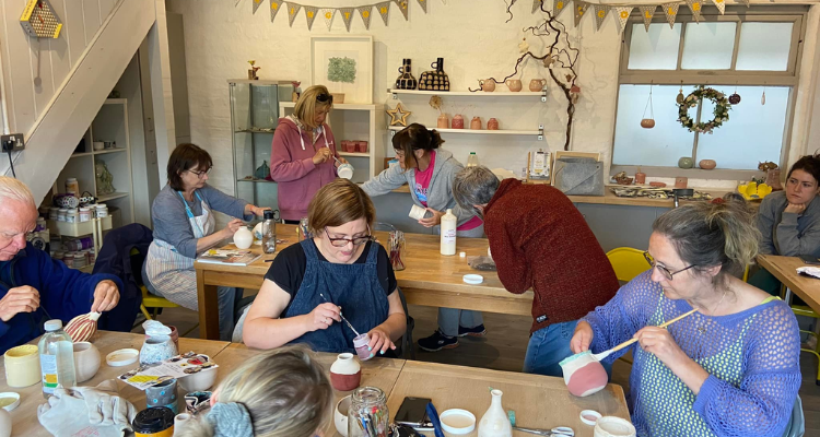 Pottery making class at Lemon Studio Manchester.