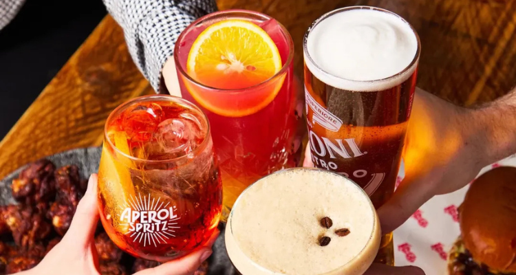 Selection of drinks at Mailhouse Northampton.