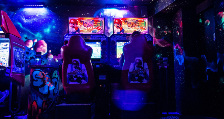Nintendo arcade machines at NQ64 Glasgow.