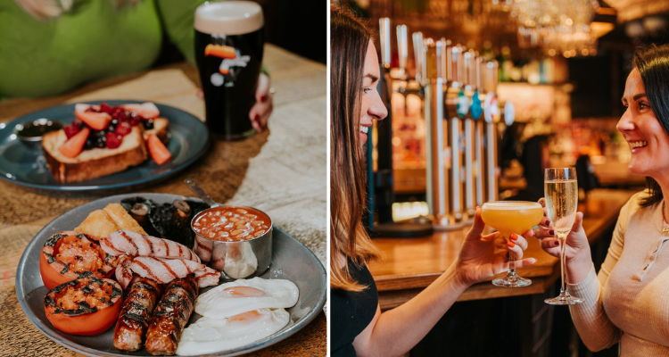 O'Neill's Northampton bottomless brunch full Irish breakfast.