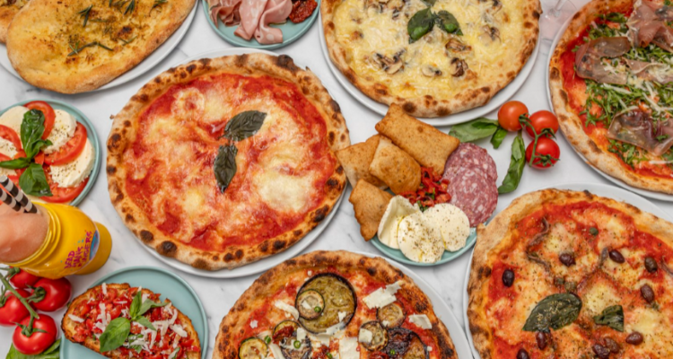 The Pizza Paint Party in Shoreditch.