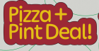 Pizza + Pint for £10!