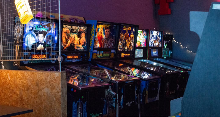Arcade machines at Super Bario Glasgow.